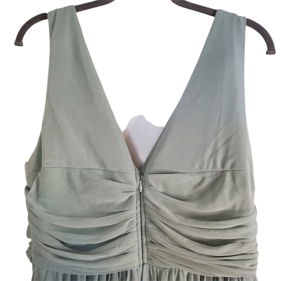 NWT Birdy Grey Sage Lianna Bridesmaid's Maxi Dress Sz. 2XL - Picture 10 of 15